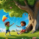 탄소예산 정책의 국제적 비교 및 분석 - **Prompt 1: "A group of diverse children, aged 6-10, joyfully playing in a vibrant, sunlit park. The...