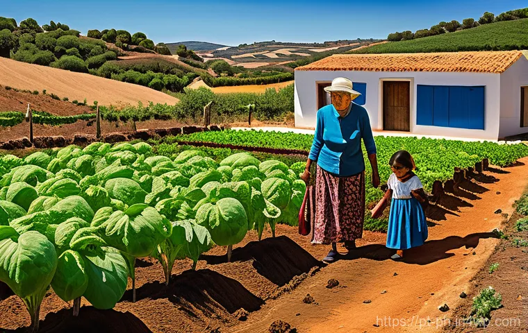 탄소예산과 지속 가능한 개발 목표 SDG 의 연계 - A vibrant illustration of climate change's local impact and community resilience in Portugal. In the...