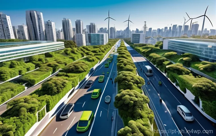 탄소예산을 통한 지속 가능한 정책 혁신 - **Prompt 1: A Vibrant, Sustainable Cityscape in Brazil**
"An aerial view of a bustling, futurist...