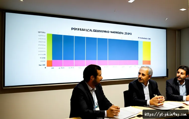 Home 17 탄소예산의 정책적 효과성과 한계 분석 - Photorealistic policy workshop in a bright Lisbon municipal meeting room, diverse Portuguese public ...